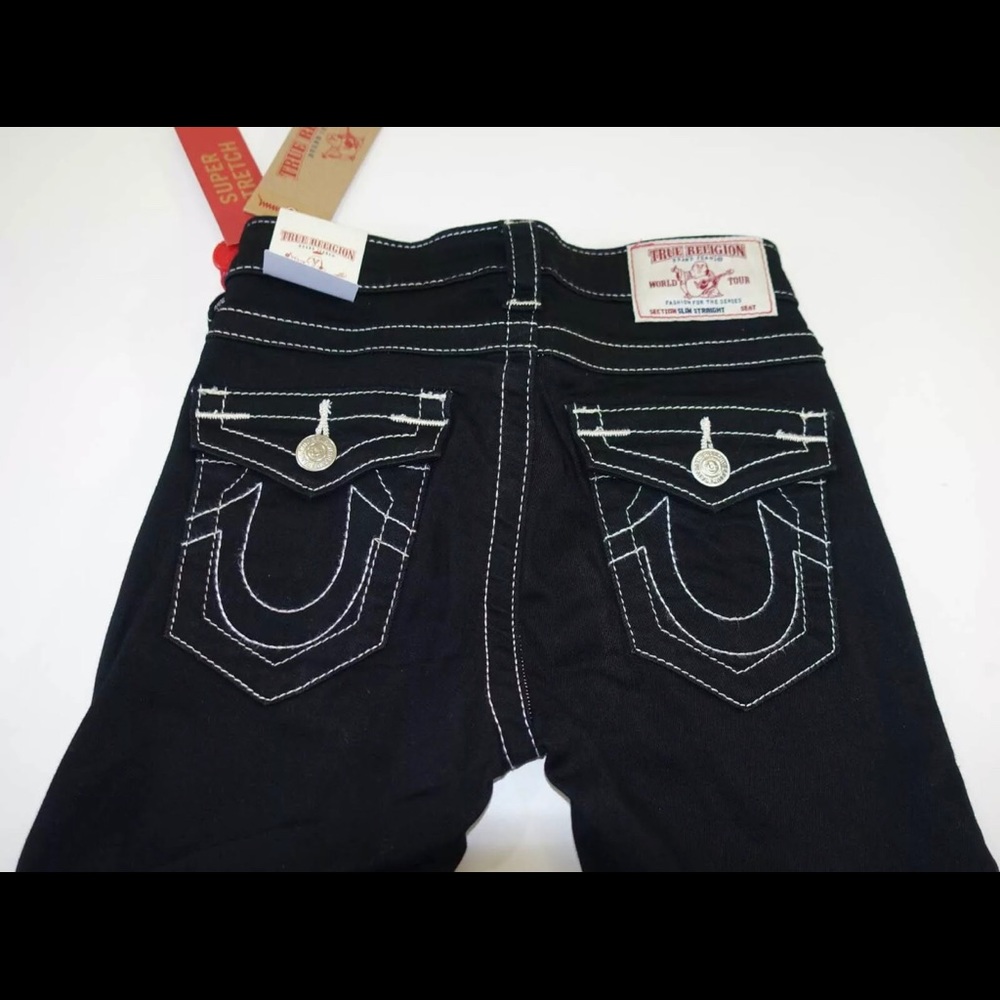 True Religion Women Billie Slim Straight Jeans 24